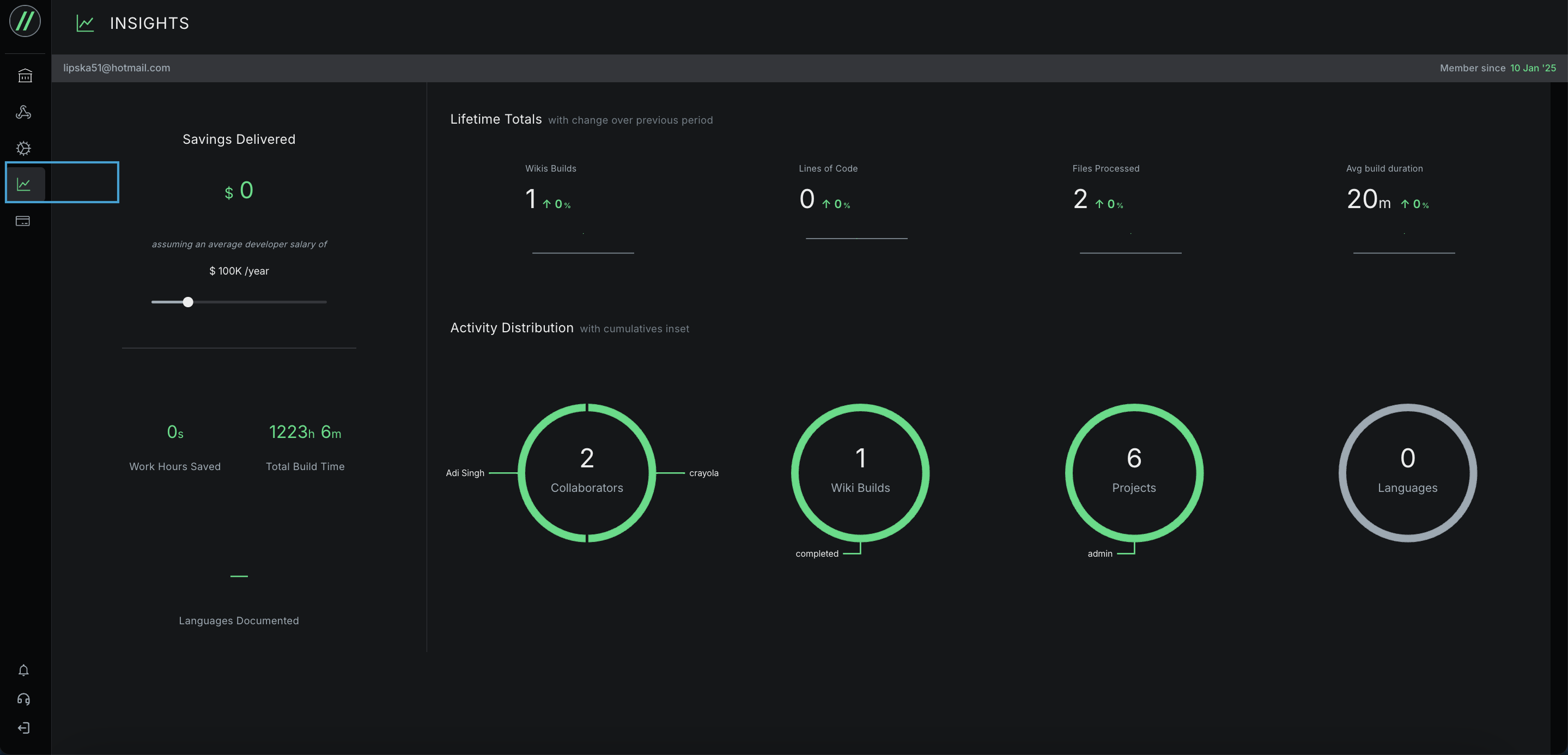 Find Insights in your main menu